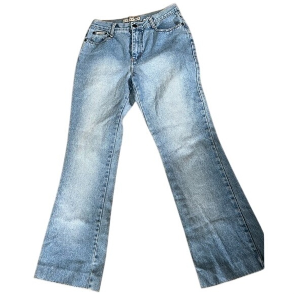 Zana-Di vintage Y2K dragon print‎ back pockets light blue jeans